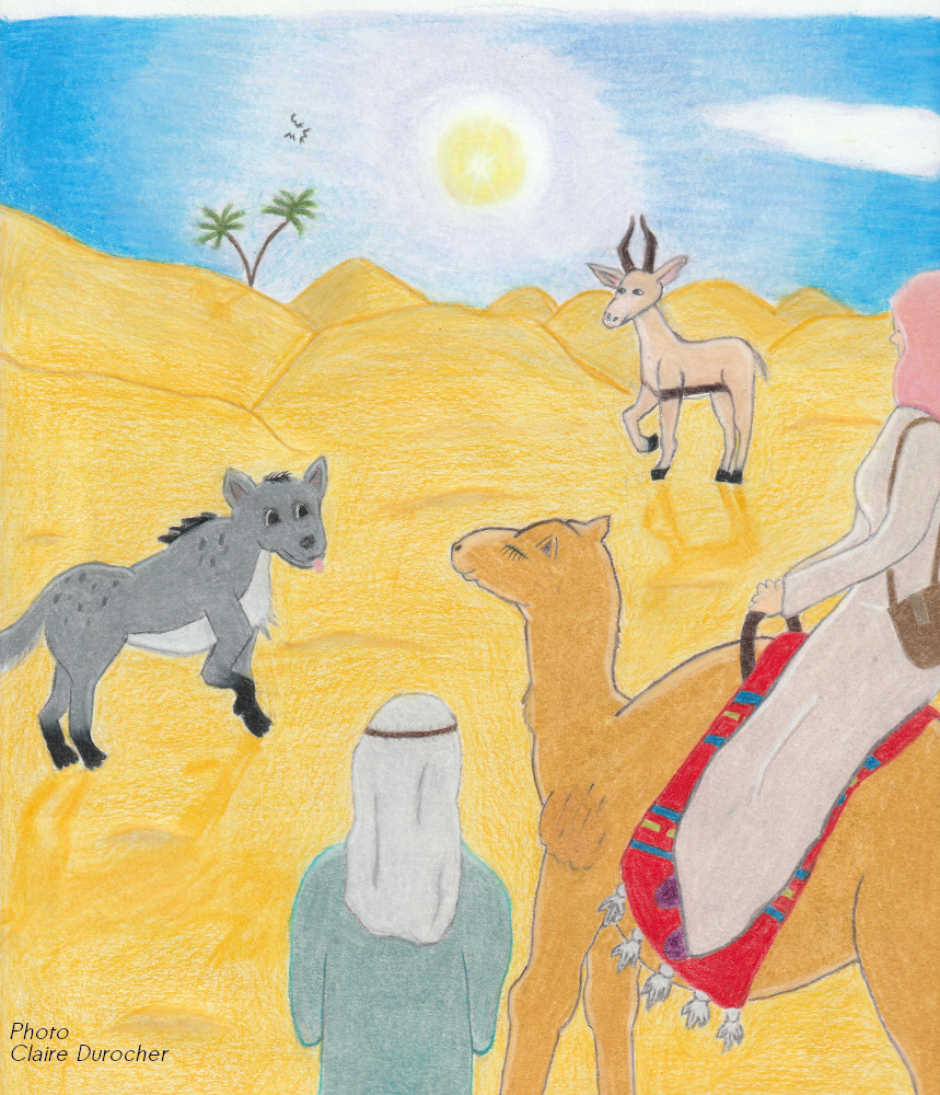illustration du livre dans le désert